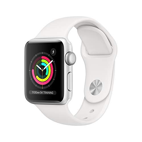 Apple Watch Series 3 [GPS 38mm] Smart Watch w/ Silver Aluminum Case & White Sport...