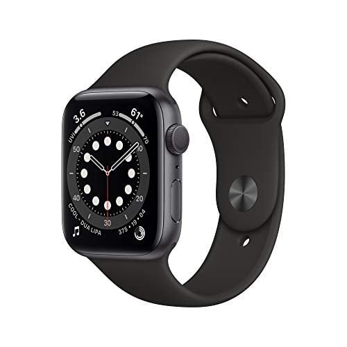 Apple Watch Series 6 (GPS, 44mm) - Space Gray Aluminum Case with Black Sport Band